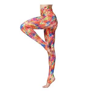 Witkey Stirrup Yoga Pants - Multi Colored